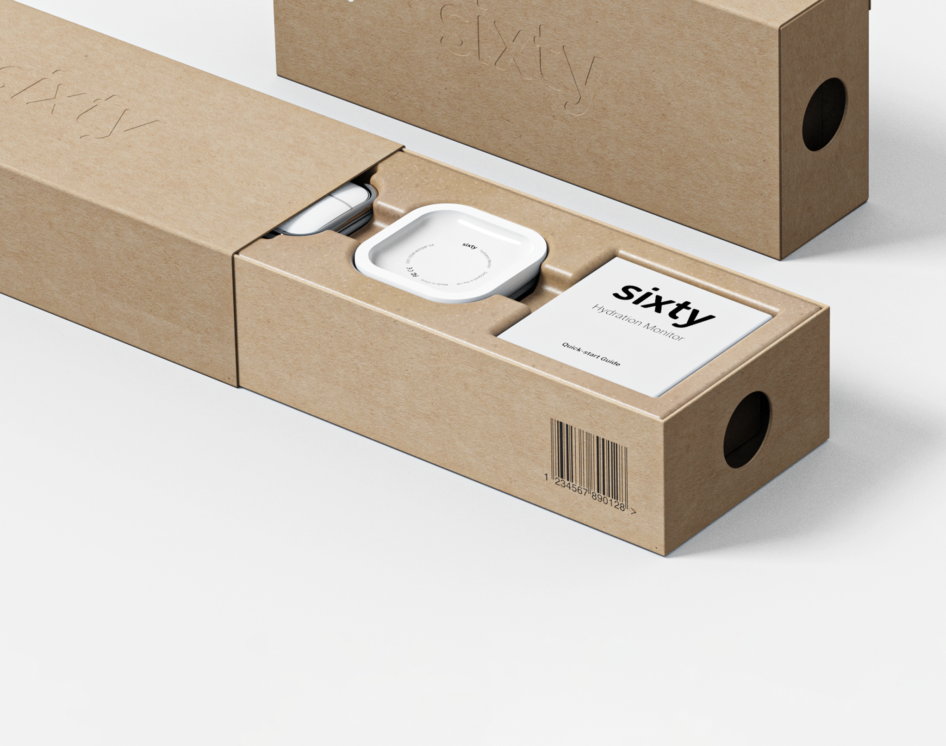 Image: Packaging designed in the Bristol, UK office, showing box with medical device.